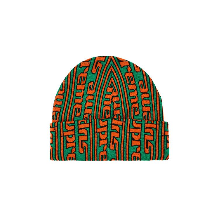 Buy Supreme Vertical Logo Beanie 'Green' - FW23BN49 GREEN | GOAT