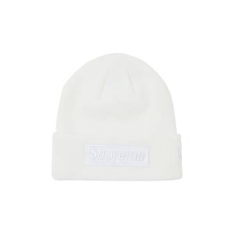 Buy Supreme x New Era Box Logo Beanie 'White' - FW23BN26 WHITE | GOAT
