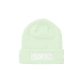 Buy Supreme x New Era Box Logo Beanie 'Light Green' - FW23BN26