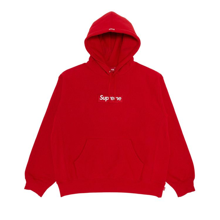 Supreme hoodie red and hot sale white