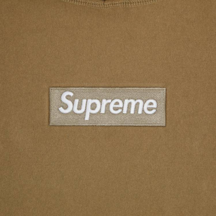 Buy Supreme Box Logo Hooded Sweatshirt 'Dark Sand