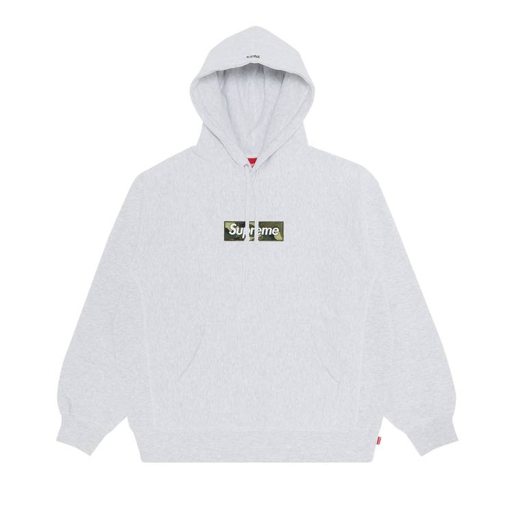 Buy Supreme Box Logo Hooded Sweatshirt 'Ash Grey' - FW23SW56