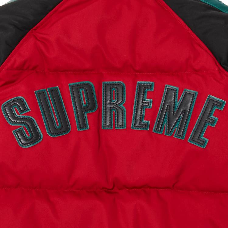 Buy Supreme Star Sleeve Down Puffer Jacket 'Red' - FW23J48 RED | GOAT