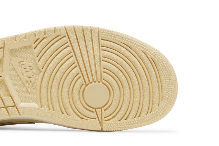Wmns Air Jordan 1 Mid 'pale Vanilla Gold'