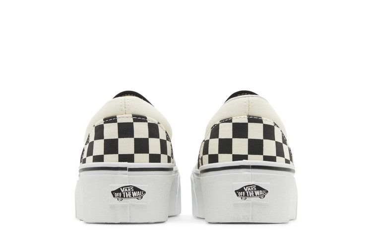 Vans Classic Slip-On Stackform Checkerboard - Black White