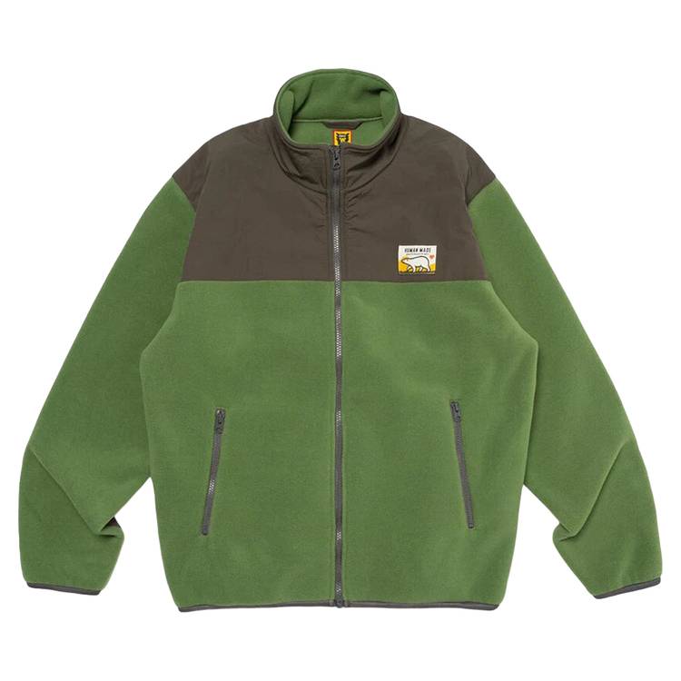 Buy Human Made Fleece Jacket 'Green' - HM26JK039 GREE | GOAT IT