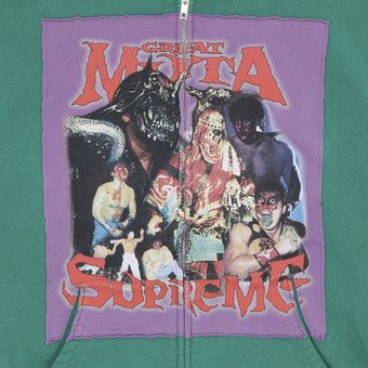 Buy Supreme Muta Zip Up Hooded Sweatshirt 'Light Pine' - FW23SW28