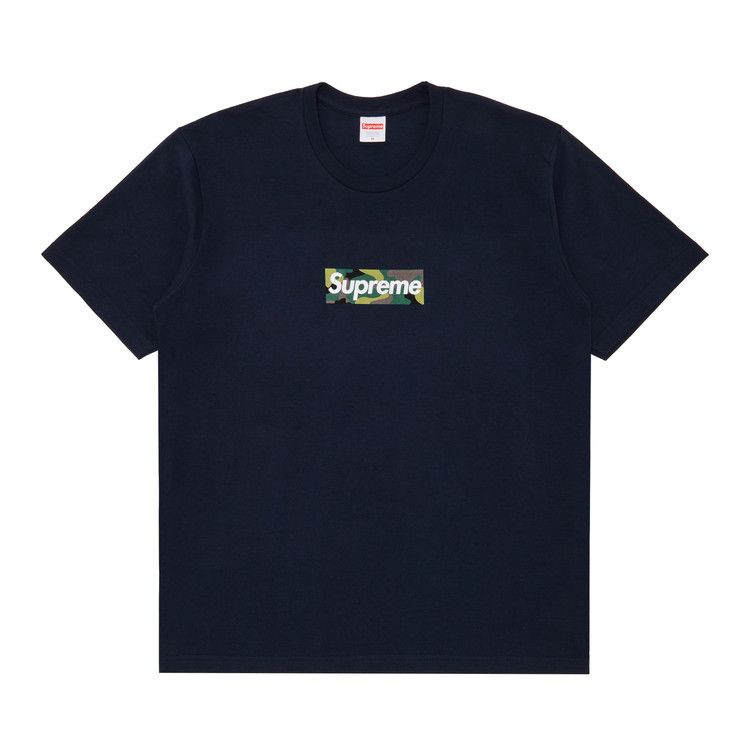 Buy Supreme Box Logo Tee 'Navy' - FW23T57 NAVY | GOAT CA