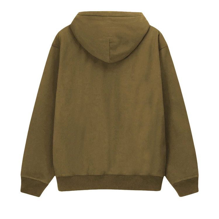 Stussy Stock Logo Hoodie Olive