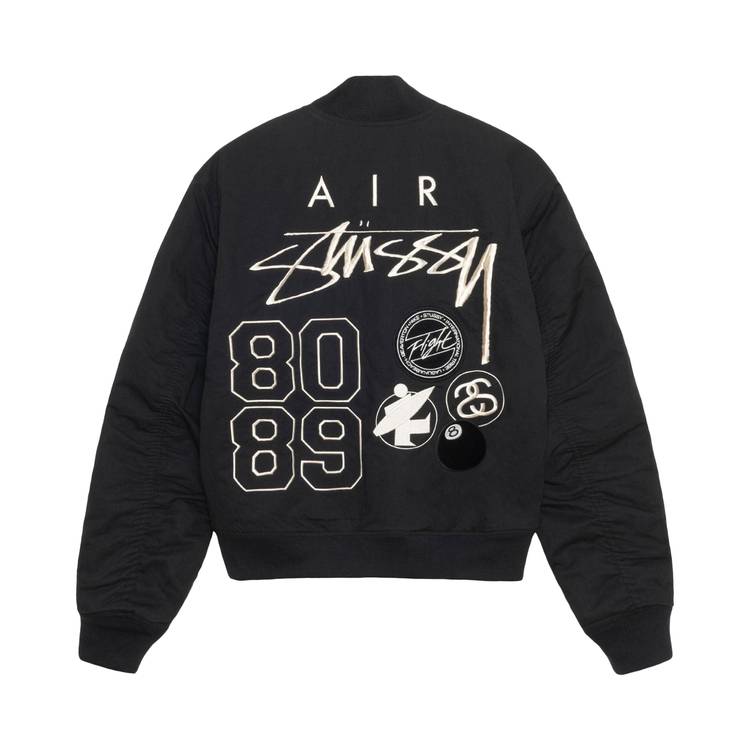 Buy Stussy x Nike Reversible Varsity Jacket 'Black/Sail' - FJ9153010