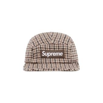 Buy Supreme Houndstooth Wool Camp Cap 'Tan' - FW23H102 TAN