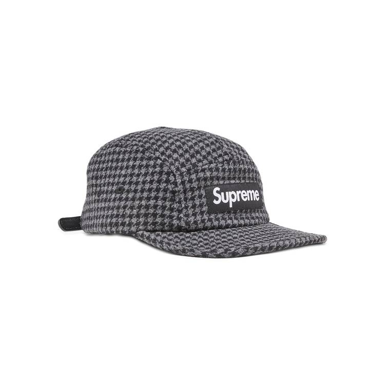 Buy Supreme Houndstooth Wool Camp Cap 'Black' - FW23H102 BLACK | GOAT