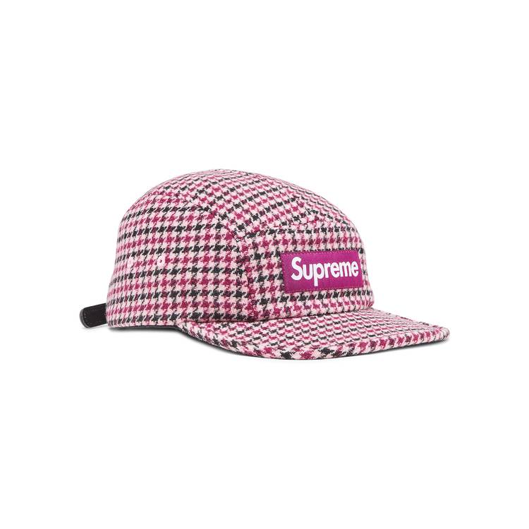 Buy Supreme Houndstooth Wool Camp Cap 'Pink' - FW23H102 PINK | GOAT CA