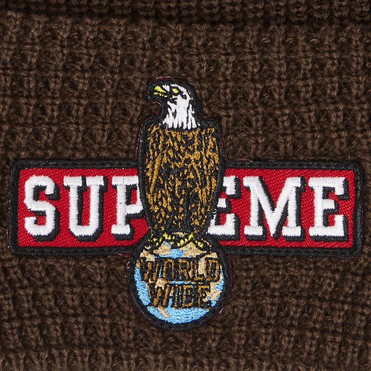 Supreme Eagle Beanie 'Brown'