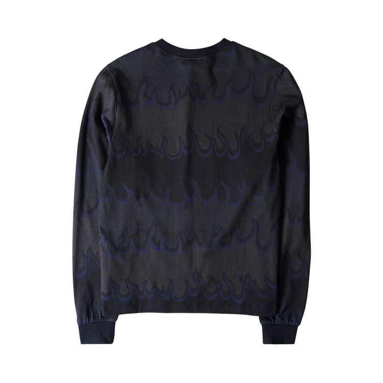 Dime Space Flame Long-Sleeve Shirt Black