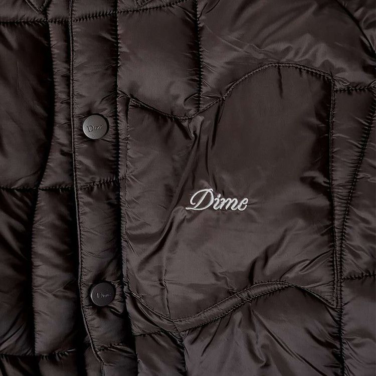 Buy Dime Wave Puffer Jacket 'Espresso' - DIME23D2F2ESP | GOAT