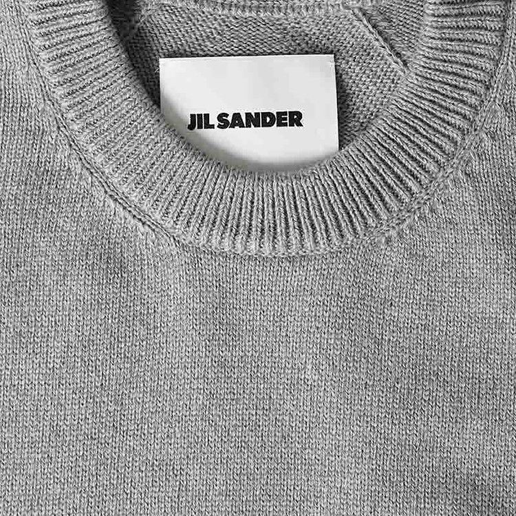 〓JIL SANDER〓 light-GREY カシミヤ knit vest Buy Jil Sander Crewneck Vest 'Grey' - J23FB0101 J13263 052