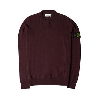 Stone island best sale red crew neck