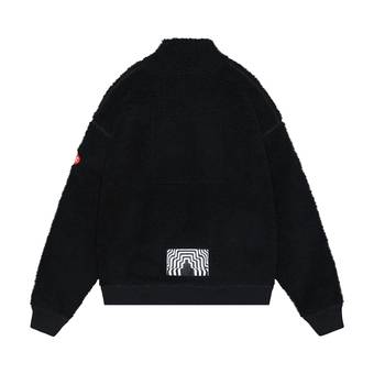 Buy Cav Empt Heavy Wool Boa Half Zip Fleece Jacket Black