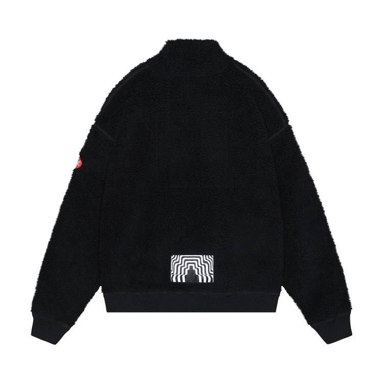 Cav Empt Heavy Wool Boa Half Zip Fleece Jacket Black