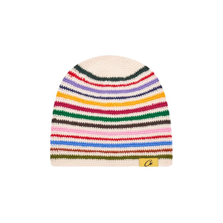 Buy Corteiz Crochet Beanie 'White/Multicolor' - 7892
