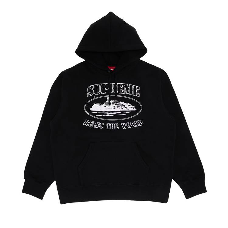 Buy Supreme x Corteiz Rules The World Hooded Sweatshirt 'Black