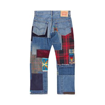 Buy Junya Watanabe MAN x Levi's Patchwork Denim Pants 'Indigo