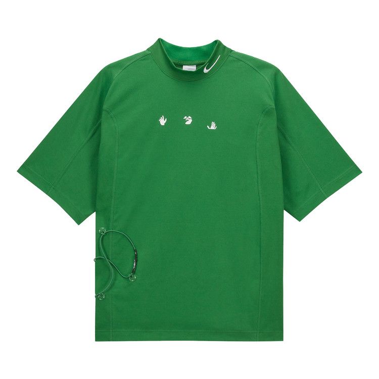 Nike X Off-White Shorts-Sleeve Top Kelly Green/White