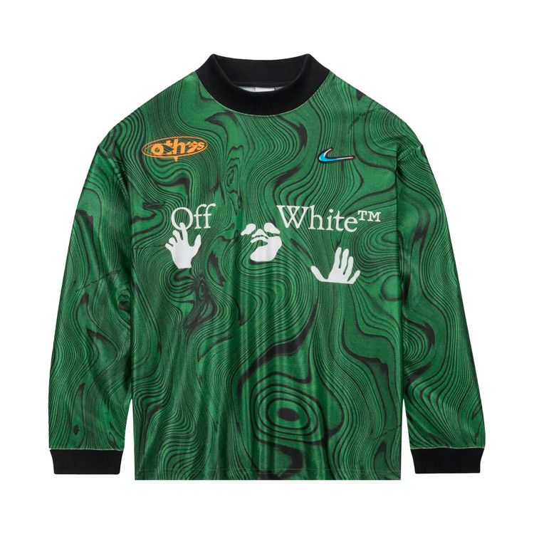 Nike X Off-White All-Over Print Jersey Kelly Green/White