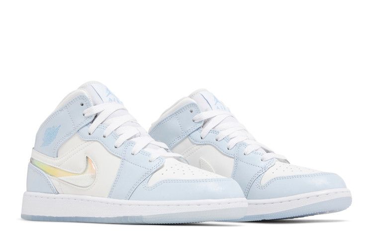 Air Jordan 1 Mid SE Gs Glitter Swoosh