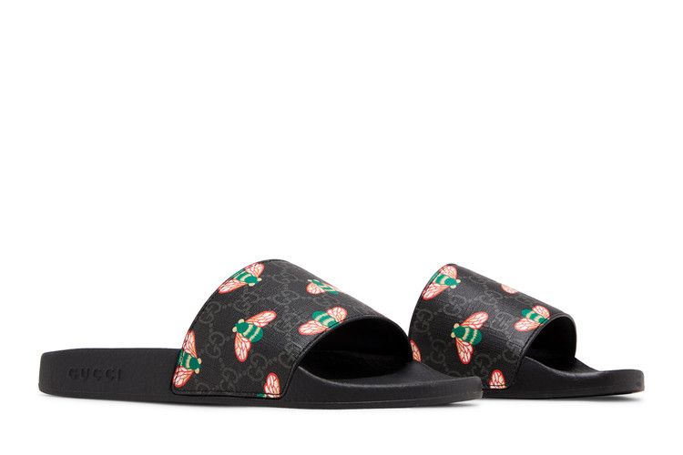 Gucci supreme best sale bee slides