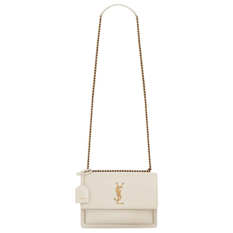 Saint Laurent Sunset Chain Bag 'vintage White'