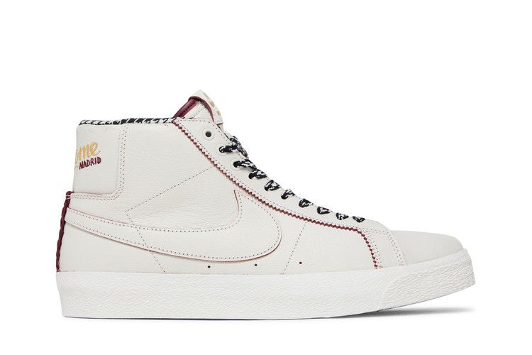 Nike blazer mid white blackened fashion blue red crush