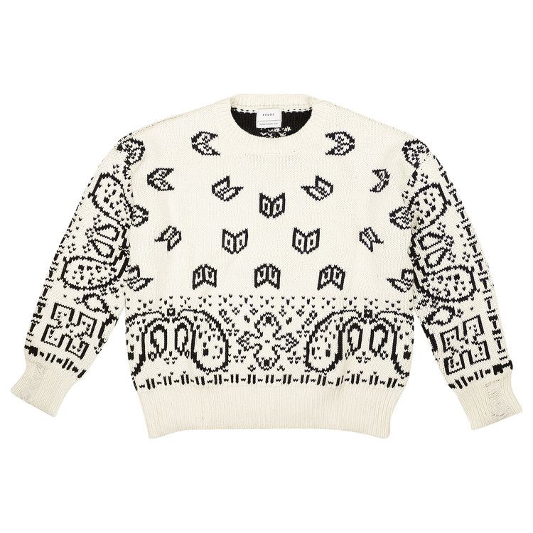 Rhude Lounge Sweater 'white/Black'