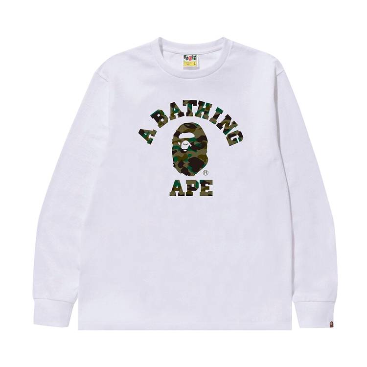 BAPE X Undefeated ABC College ABC Tee White/Green