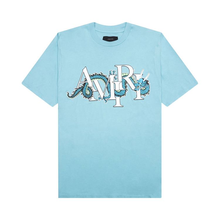 Buy Amiri CNY Dragon Tee 'Air Blue' - AMJYTE1004 401 AIR | GOAT