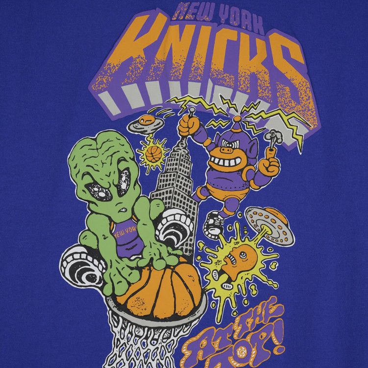 Buy Brain Dead x NBA New York Knicks Tee 'Blue