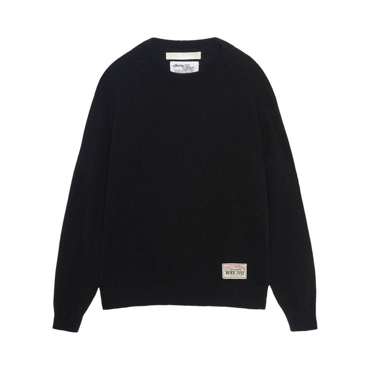 Stussy X Our Legacy Work Shop Knitted Roundneck Sweater Black Surfman