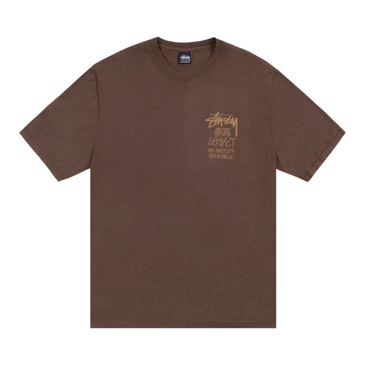 Tシャツ・カットソー Stussy x Our Legacy Work Shop Surfman Pigment Dyed Black OL Work Shop Surfman Tee Pigment Dyed – Black | Tees | Stüssy