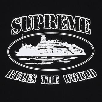 Buy Supreme x Corteiz Rules The World Tee 'Black' - FW23T58