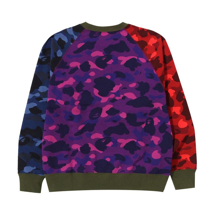 Bape Crazy Camo Relaxed Fit College Crewneck 'multicolor'