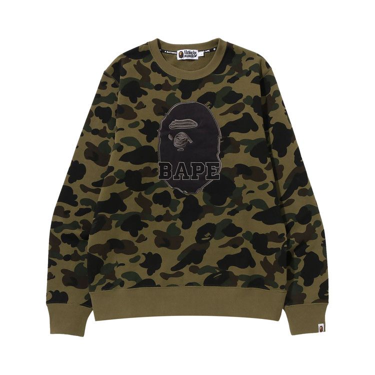 O*G様 A BATHING APE 1ST CAMO CREWNECK A Bathing Ape Men 1st Camo By Bathing Ape Crewneck black