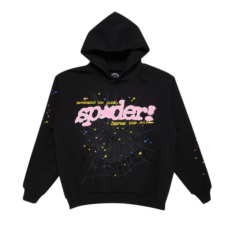 Sp5der P*nk V2 Hoodie 'Black'