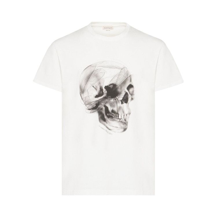 ★alexander mcqueen★エンブロイド Skull Tシャツ Alexander McQueen Wax Flower Skull T-shirt | Black | FARFETCH