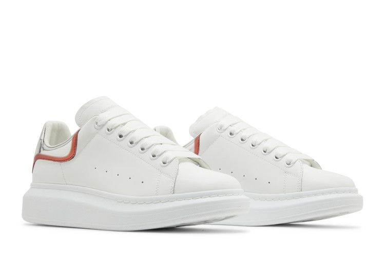 Alexander Mcqueen Oversized Sneaker White Silver Lust Red