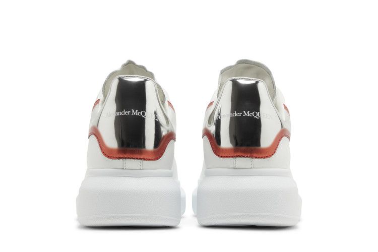 Alexander Mcqueen Oversized Sneaker White Silver Lust Red