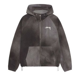 Stussy Beach Shell Wave Dye Zip Hoodie Black Price in India