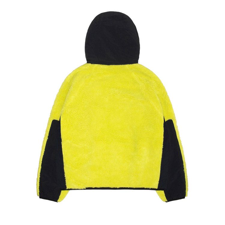 Stussy Sherpa Paneled Hooded Jacket Lime