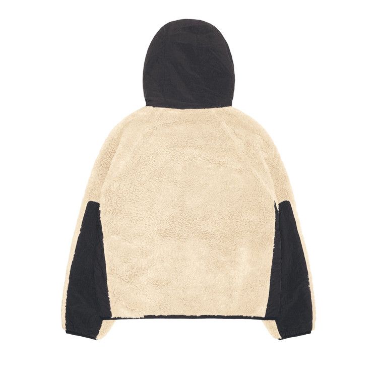 Stussy Sherpa Paneled Hooded Jacket 'beige'
