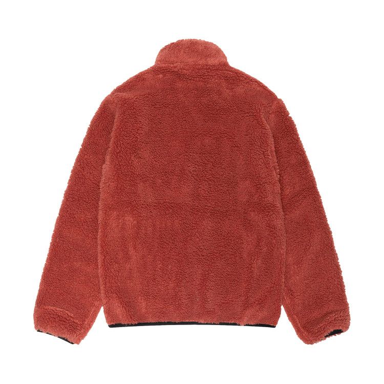 Stussy Sherpa Reversible Jacket Terracotta